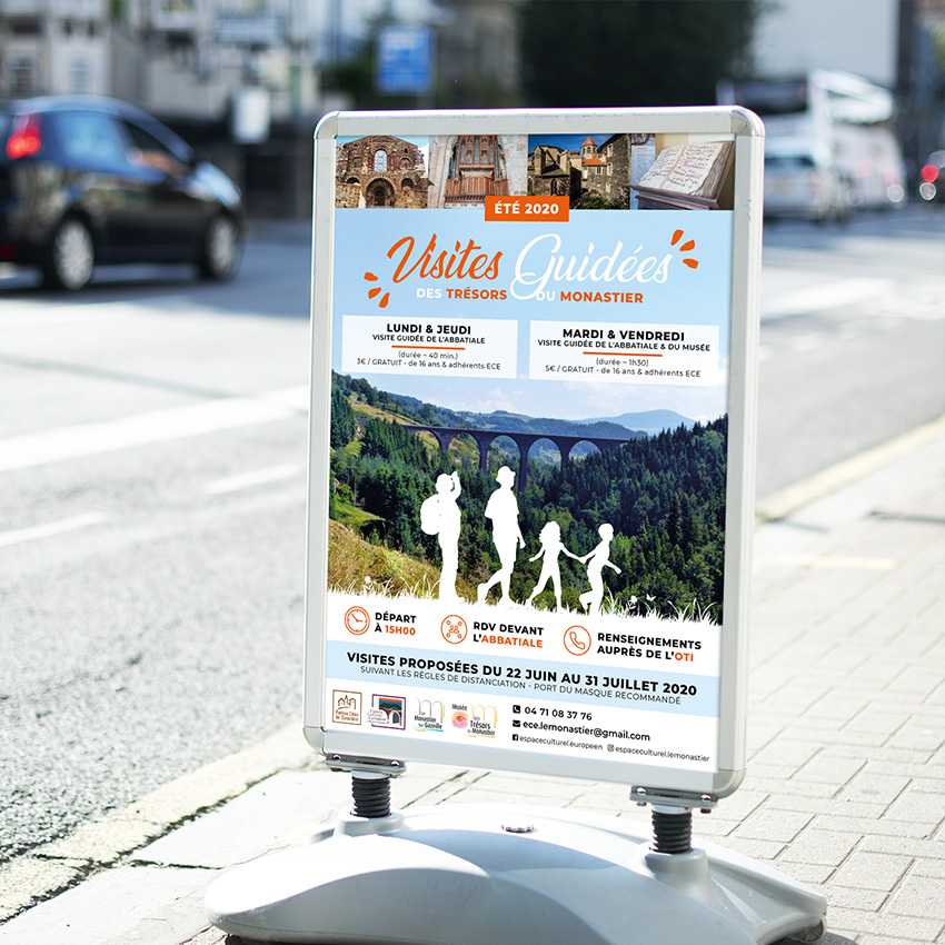 Création & Impression Affiche visites guidées - CT'Réalisations